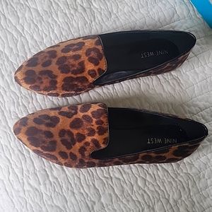 Animal print flats